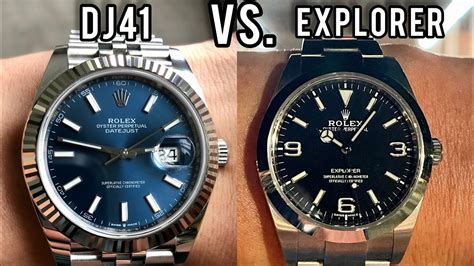 rolex explorer 39mm vs datejust 41|Rolex Showdown! Explorer vs. Datejust 41 .